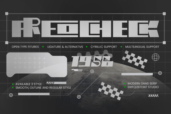 Areocheck: A Bold Display Font for Modern Editorial Design