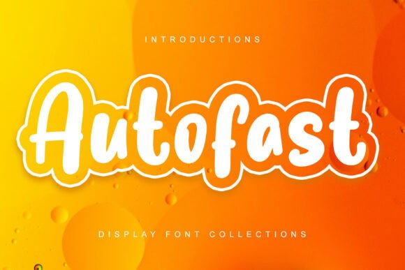 Autofast: A Quirky Display Font for Creative Projects
