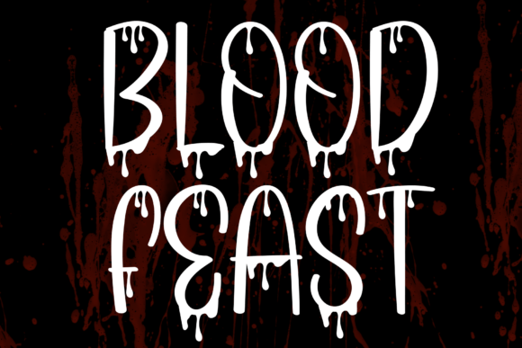 Blood Feast: A Bold Display Font for Spooky Editorial Design