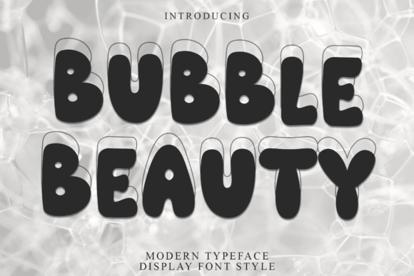 Bubble Beauty Font: A Festive Display Type for Creative Projects