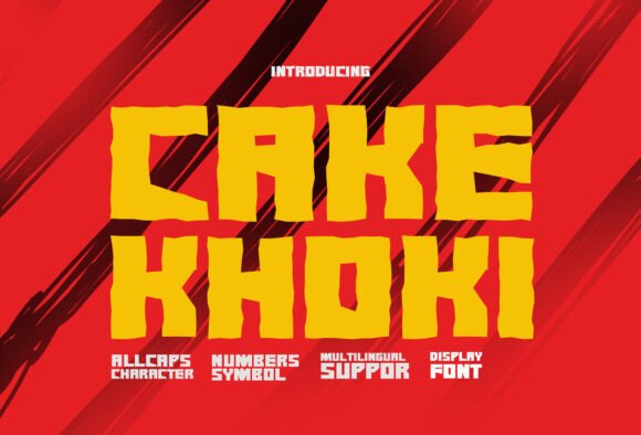 Cake Khoki: A Playful Font for Bold Branding