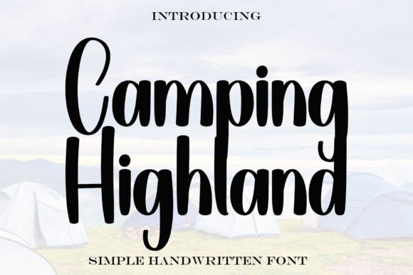Camping Highland Font Review and Download