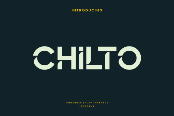 Chilto: A Futuristic Font for Chic Creative Projects