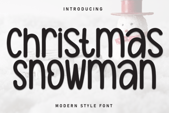 Christmas Snowman Font for Festive Craft Projects