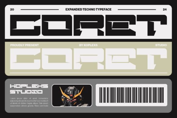 Coret: A Bold Typeface for Crafting Modern Designs