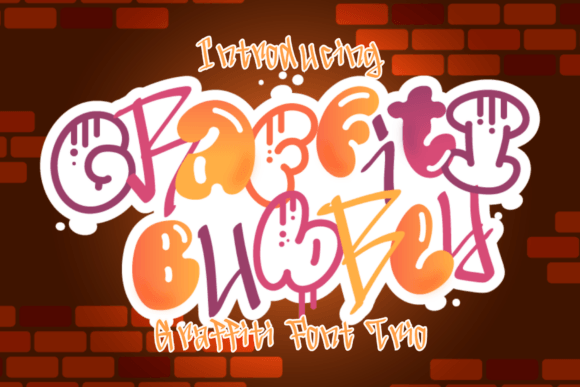 Graffiti Bubbly Font for Creative Makers and Handmade Shops