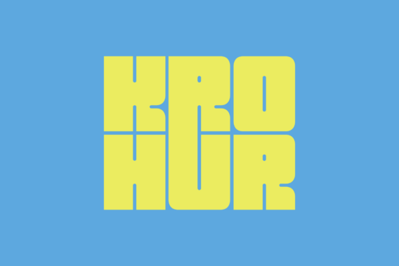 Krohur: A Bold Display Font for Editorial Impact