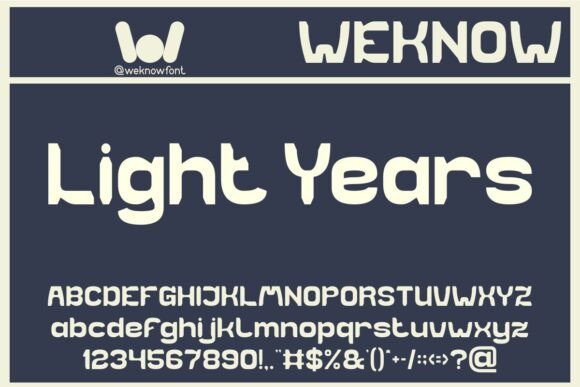 Light Years Font Review for Modern Branding
