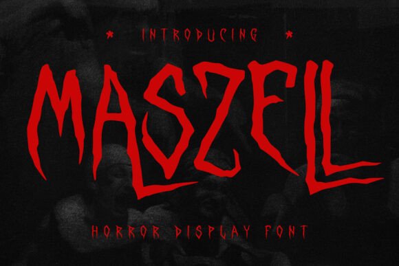 Maszell Font for Spooky Branding and Halloween Designs