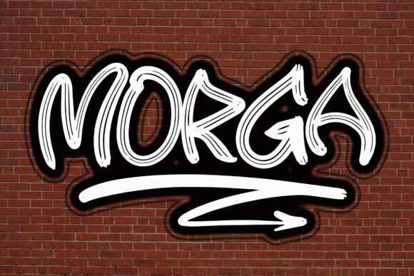 Morga: The Bold Graffiti Font for Dynamic Branding