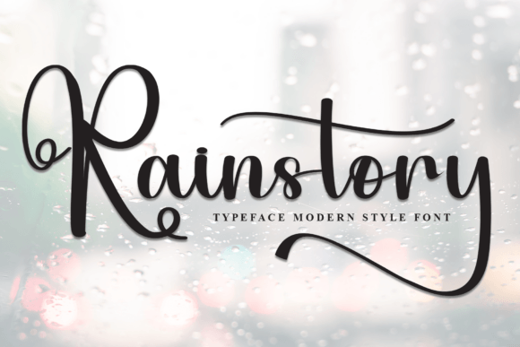 Rainstory: A Handwritten Display Font for Branding Magic