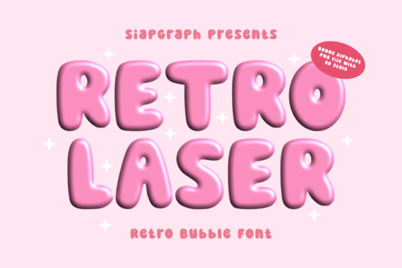Retro Laser Font for Bold Editorial Design