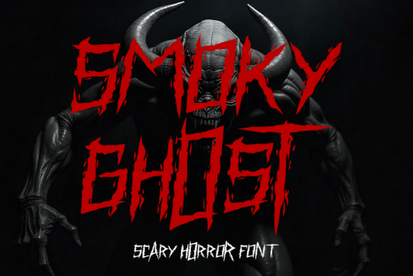 Smoky Ghost Font for Hauntingly Intense Visuals