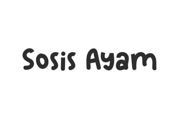 Sosis Ayam Font for Kids-Friendly Branding and Creative Projects