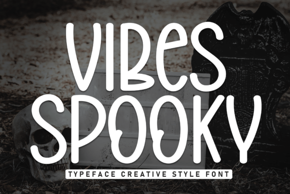 Vibes Spooky Font for Halloween and Eerie Design Projects